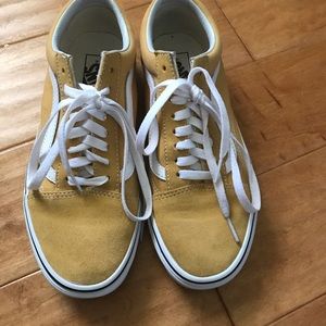 Vans—yellow, mens Sz 7.5, womens Sz 9